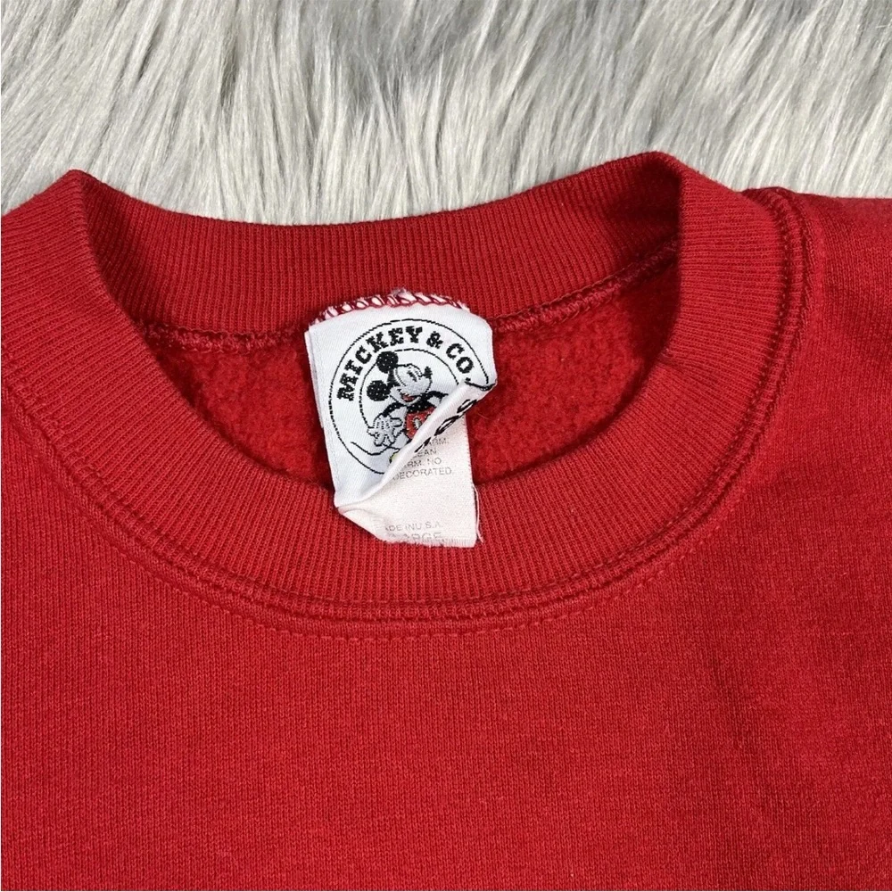 Vintage Red Mickey Mouse & Co Crewneck Sweater 90s